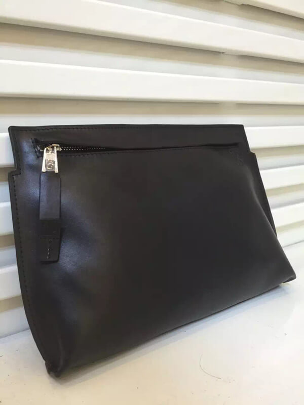 2017春夏新作 ロエベスーパーコピー クラッチバッグ ミディアム BLACK ブラック T POUCH 109 54 K36 2030 1100