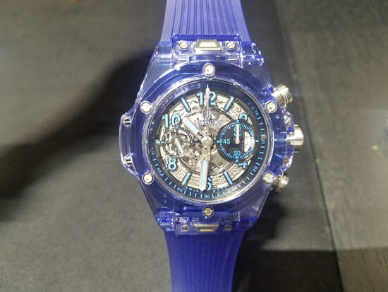 ウブロ時計スーパーコピー 2017新作 ビッグ・バン ウニコ ブルーサファイア Ref.411.JL.4809.RT HUBLOT