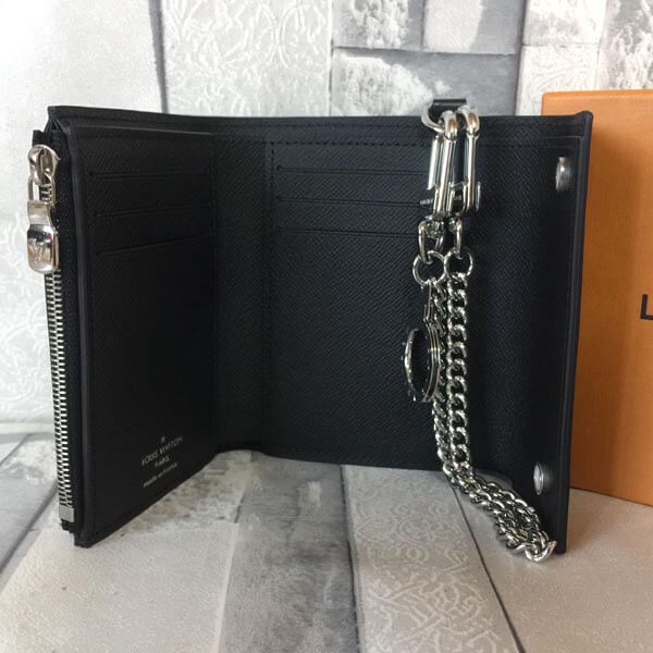 17AW ルイヴィトンスーパーコピー × シュプリーム M67711 CH.CP WALLET チェーンウォレット　三つ折り財布