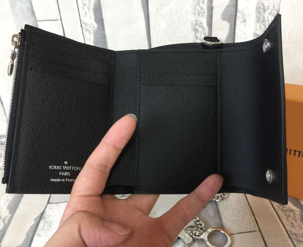 17AW ルイヴィトンスーパーコピー × シュプリーム M67711 CH.CP WALLET チェーンウォレット　三つ折り財布