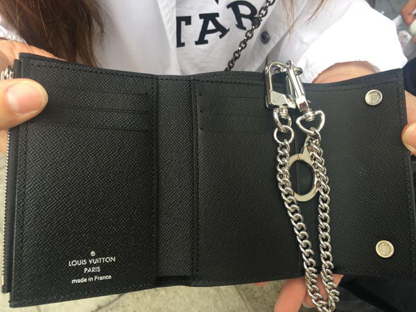 17AW ルイヴィトンスーパーコピー × シュプリーム M67711 CH.CP WALLET チェーンウォレット　三つ折り財布