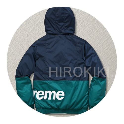 シュプリームコピー FW18 シュプリーム SIDELINE LOGO PARKA JACKET NAVY 18011104