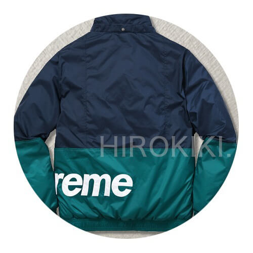 シュプリームコピー FW18 シュプリーム SIDELINE LOGO PARKA JACKET NAVY 18011104