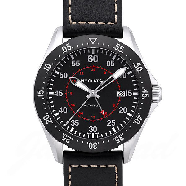 ハミルトン HAMILTON スーパーコピー カーキ パイロット GMT オート H76755735