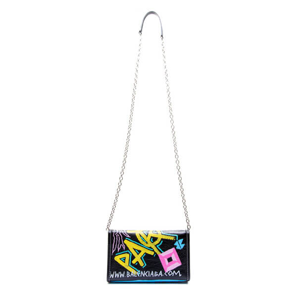 バレンシアガ スーパーコピー ショルダーバッグ ポシェット 497938 0FE0N 1060 Graffiti Bazar clutch