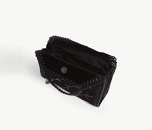 ステラマッカートニー コピー Falabella Tiny embellished velvet tote 9032201