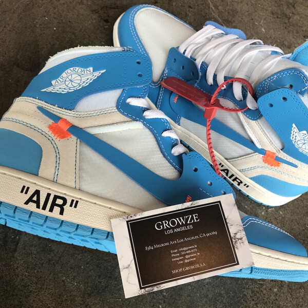 【ナイキ コピー】US14 32cm OFF-WHITE x Air Jordan 1 Powder Blue 20030301