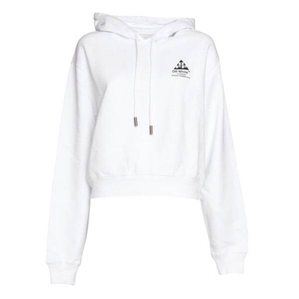 オフ ホワイト 偽物 パーカー 20SS/バッグロゴ/コットンフラ ワー/HOODIE/WHITE 20040229