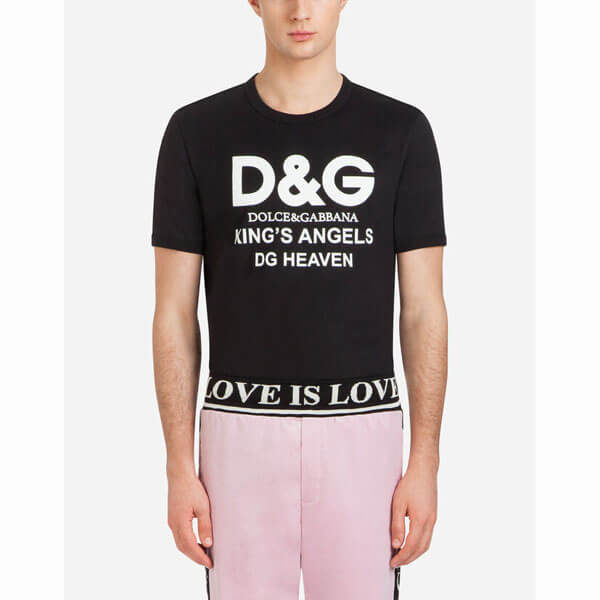 Dolce&Gabbana Tシャツ コットン D&Gプリント 2色 G8IV0TFU7EQW0800