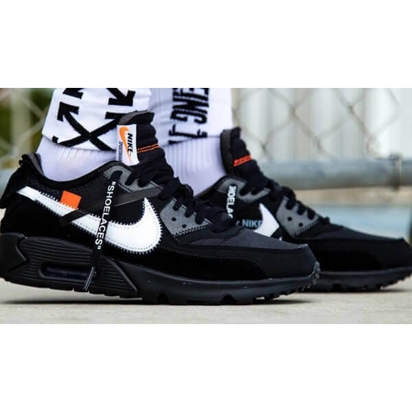 追跡有配送！ナイキ スーパーコピー OFF WHITE x ナイキ AIR MAX 90 Black 20051304