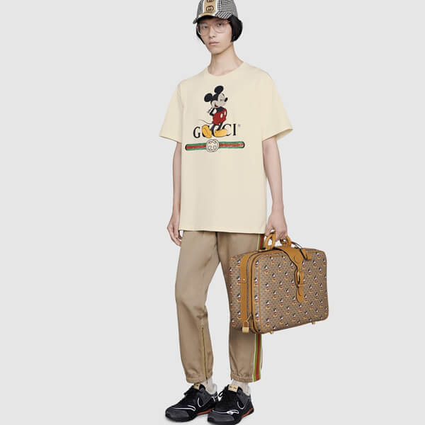 ディズニー グッチ スーパーコピー オーバーサイズ Tシャツ 3色 565806 XJB66 9756