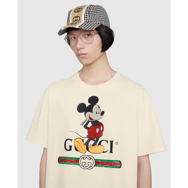 ディズニー グッチ スーパーコピー オーバーサイズ Tシャツ 3色 565806 XJB66 9756