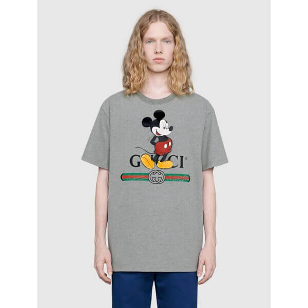 ディズニー グッチ スーパーコピー オーバーサイズ Tシャツ 3色 565806 XJB66 9756