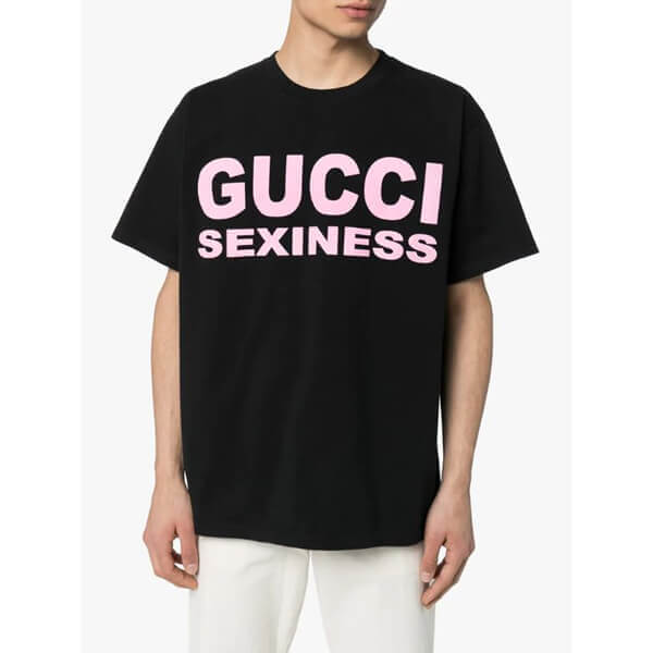 グッチスーパーコピー◆SEXNESSプリント オーバーサイズ Tシャツ 4色 616036XJCK