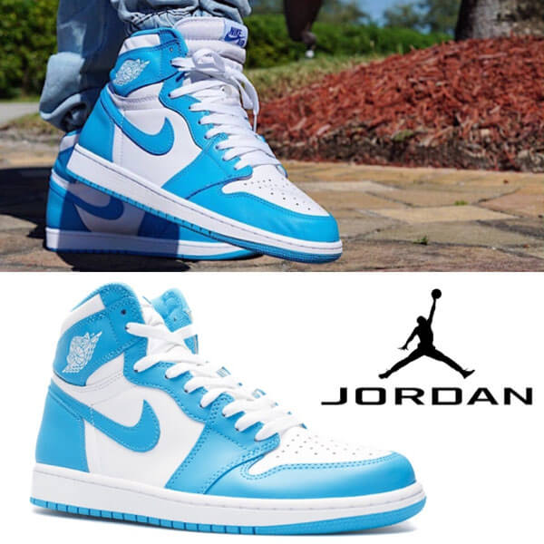 ナイキ エアージョーダン スニーカー コピー  AIR JORDAN 1 RETRO HIGH OG "UNC"201017a02