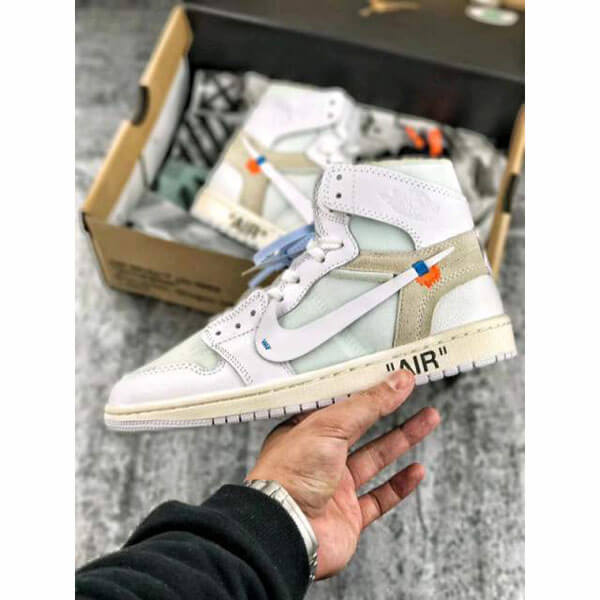 ナイキ オフ ホワイト スニーカー コピー OFF-WHITE  Air Jordan 1 Retro High OG “WHITE” SS 18 AQ0818-100