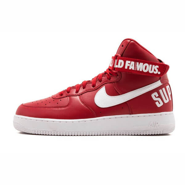 【シュプリーム x 】シュプリーム x ナイキ スニーカー コピー 激レア シュプリーム Air Force 1 High "World Famous Red" 698696 610