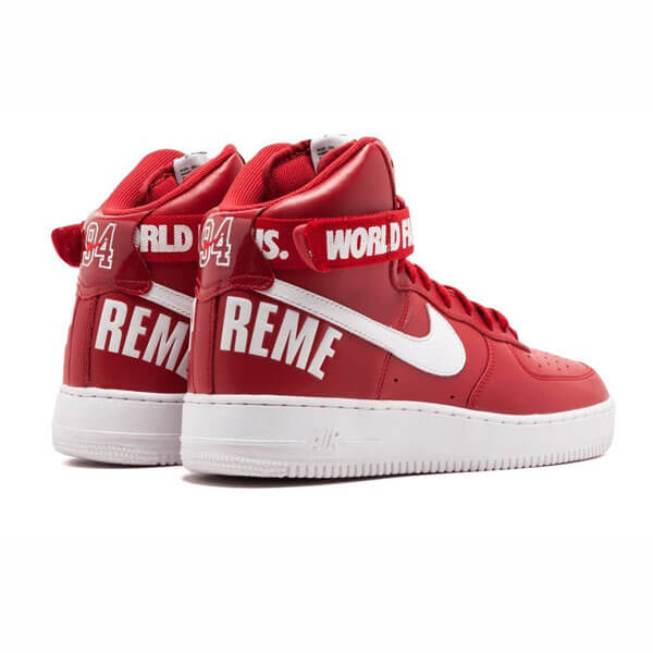 【シュプリーム x 】シュプリーム x ナイキ スニーカー コピー 激レア シュプリーム Air Force 1 High "World Famous Red" 698696 610