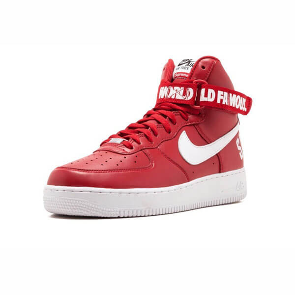 【シュプリーム x 】シュプリーム x ナイキ スニーカー コピー 激レア シュプリーム Air Force 1 High "World Famous Red" 698696 610