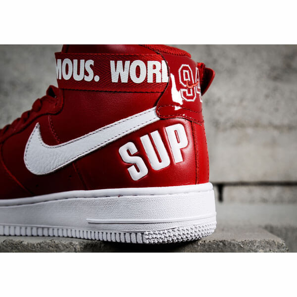 【シュプリーム x 】シュプリーム x ナイキ スニーカー コピー 激レア シュプリーム Air Force 1 High "World Famous Red" 698696 610