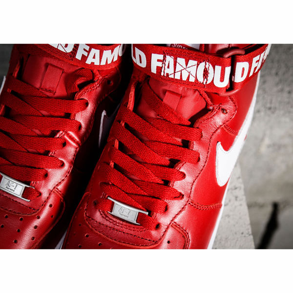 【シュプリーム x 】シュプリーム x ナイキ スニーカー コピー 激レア シュプリーム Air Force 1 High "World Famous Red" 698696 610