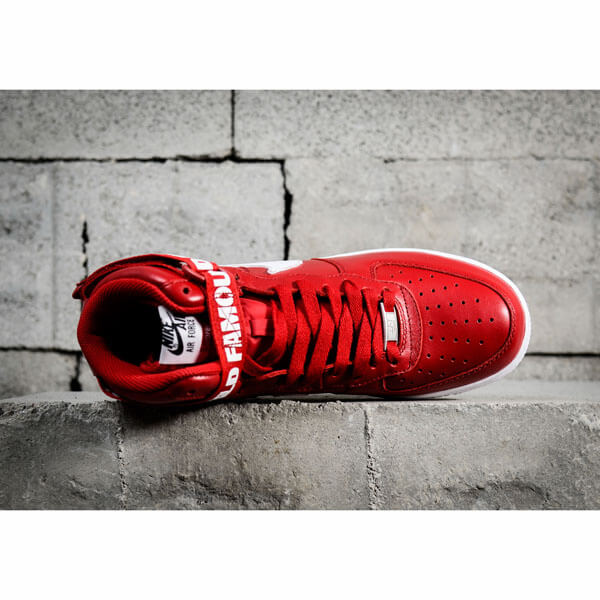 【シュプリーム x 】シュプリーム x ナイキ スニーカー コピー 激レア シュプリーム Air Force 1 High "World Famous Red" 698696 610