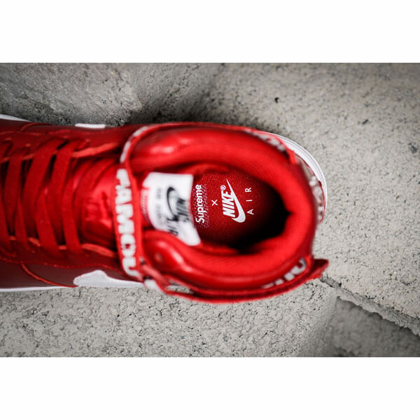 【シュプリーム x 】シュプリーム x ナイキ スニーカー コピー 激レア シュプリーム Air Force 1 High "World Famous Red" 698696 610