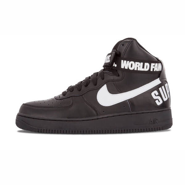 シュプリーム x ナイキ スニーカー コピー 激レア シュプリーム Air Force 1 High "World Famous Black"698696-010