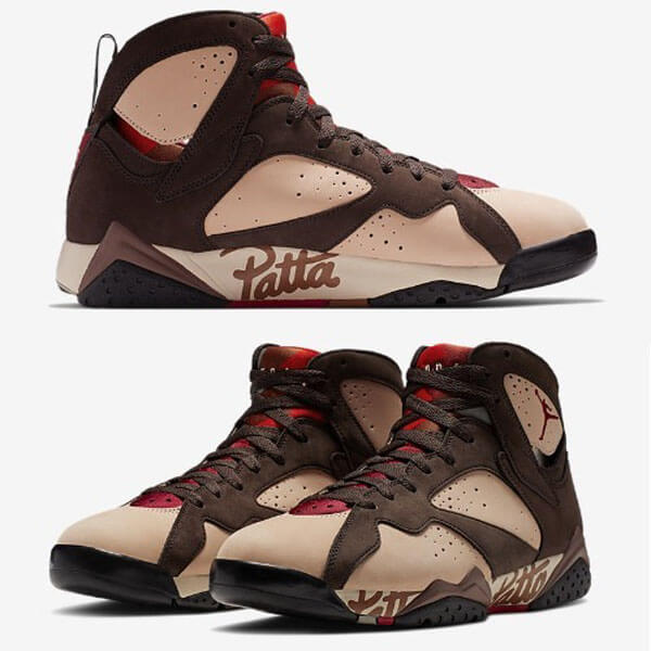 ナイキ エアージョーダン スニーカー コピー 魅惑のコラボ★PATTA ×  AIR JORDAN 7 OG SP★ブラウンAT3375-200