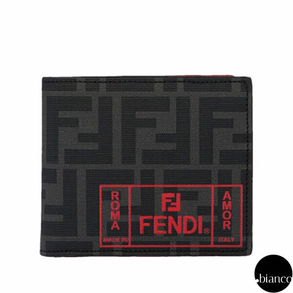 関税込フェンディ偽物 FFロゴ モノグラム WALLET 二つ折財布 プレゼントに 7M0169A7SB