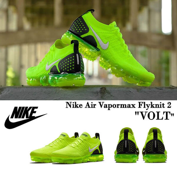 ナイキ スニーカー コピー(ナイキ エア ベイパーマックス フライニット"ボルト")  Air Vapormax Flyknit "VOLT"★メンズ 40827497