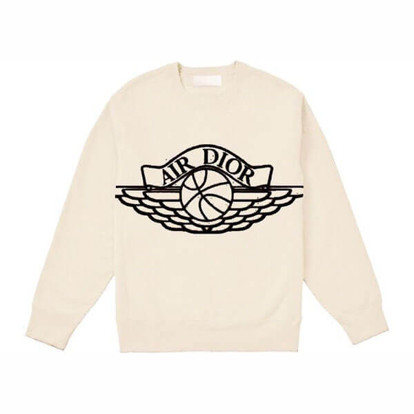 お洒落に♪【ディオール ジョーダン コピー】超激レア ディオール x ナイキAir Jordan Wings Sweater NATURAL 201017a28