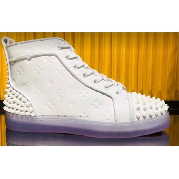 ◆ルブタンコピー 直営店◆Lou Spikes 2◆メンズハイカットスニーカー◆1201248W280