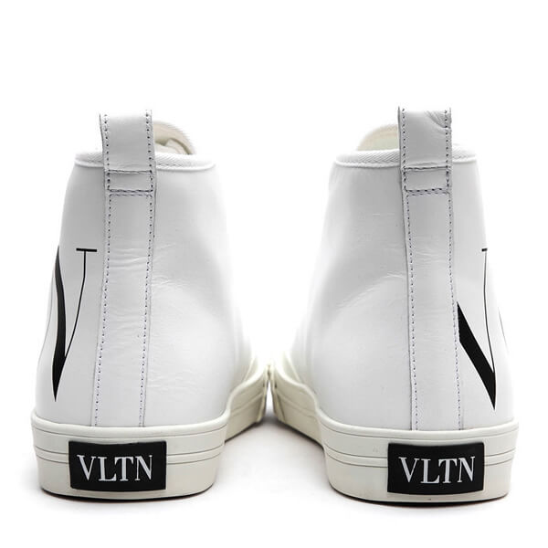 ヴァレンティノ VLTN ヴァレンティノ ハイカット スニーカー コピー レザー_WHITE2011160