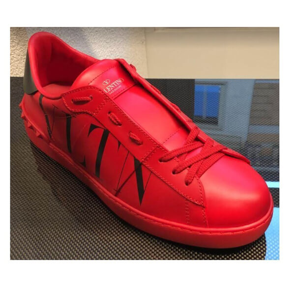 ◆ヴァレンティノ スニーカー コピー◆ヴァレンティノ OPEN SNEAKER WITH VLTN PRINT◆本革◆TY2S0830XZUJV7