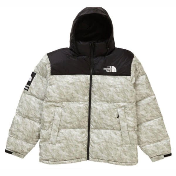 シュプリーム 偽物 シュプリーム ノースフェイス Paper Print Nuptse Jacket201116CC0193