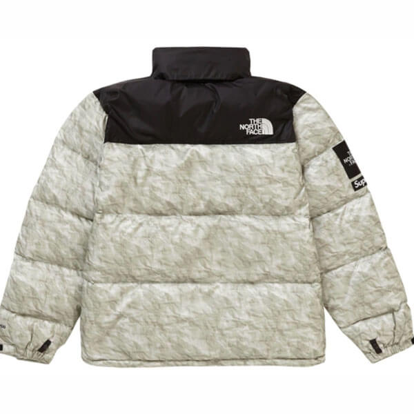 シュプリーム 偽物 シュプリーム ノースフェイス Paper Print Nuptse Jacket201116CC0193