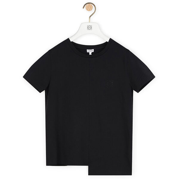 【20SS NEW】ロエベ Tシャツ 偽物 アナグラム ロエベ_women/Asymmetric Anagram T-Shirt TシャツH6109900CR9