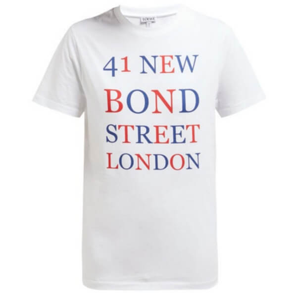 【ロエベ】BOND STREET ＆ロエベ Tシャツ コピー ロゴプリントコットンTシャツ S6199724CR