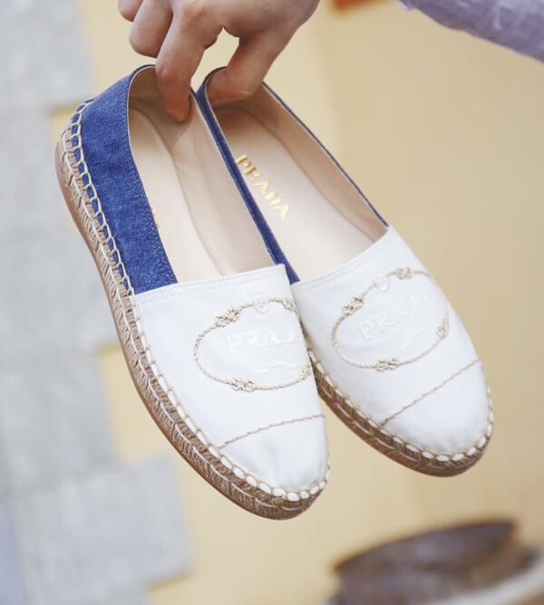 プラダプラダ コピーLOGO STITCHES ESPADRILLE 1S619I-3KBO-F0K1H