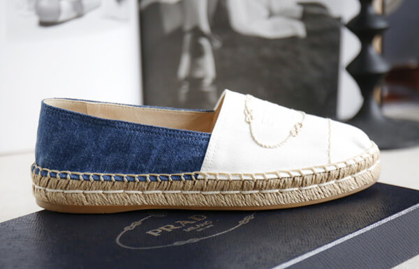 プラダプラダ コピーLOGO STITCHES ESPADRILLE 1S619I-3KBO-F0K1H