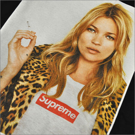 シュプリーム SS12 KATE MOSS TEE 黒 （シュプリームステッカー付き）201116B143