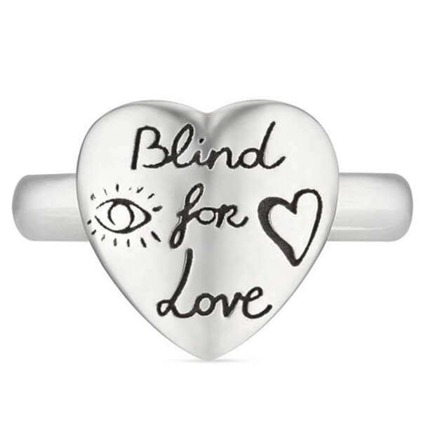 グッチ リング 偽物 シルバーBlind For Loveハートリング20AC1120G191