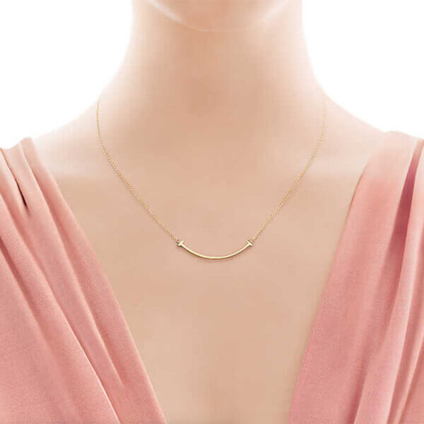 ティファニー コピー【ティファニー & Co】T Smile Pendant(gold or rose)M6A3584