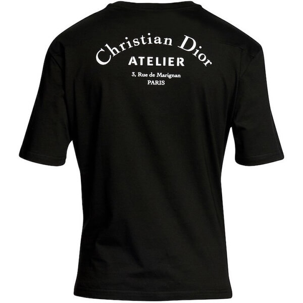 ルブタン ディオール Atelierディオール Tシャツ 偽物 ロゴ*Tシャツ＊Black 863J621I0533_C980