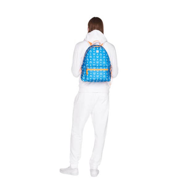 【エムシーエムリュック 偽物】RESNICK WHITE LOGO NYLON BACKPACK_MMK9SRA01★28CA1