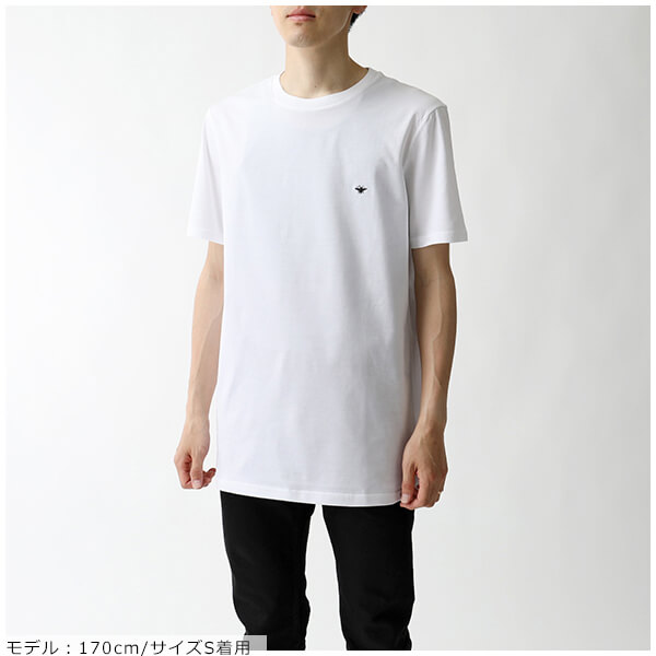 ディオール Tシャツ コピー ディオール Homme ルブタン ディオール LOGO クルーネック 半袖 Tシャツ 733J603B0446089