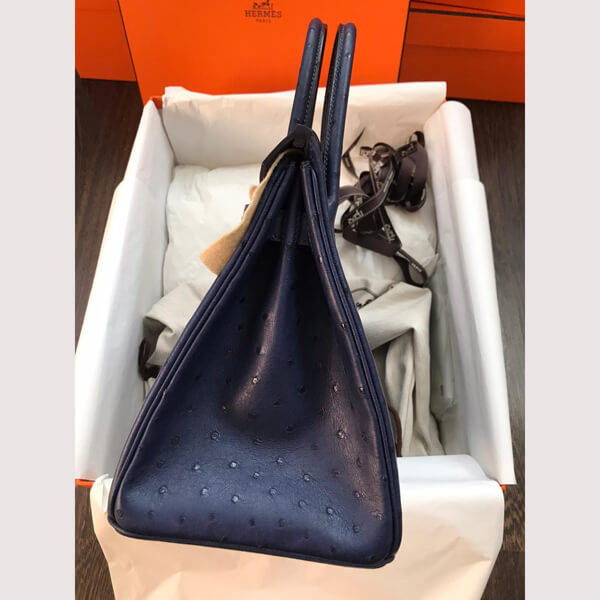 エルメス★(入手不可能.顧客のみの特権)Birkinオーストリッチ30cm コピーハンドバッグPK09