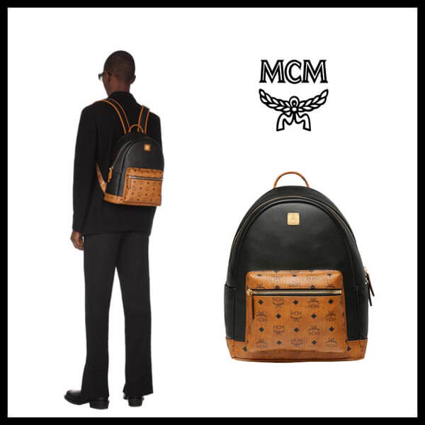 【エムシーエム エムシー エムリュック コピー】★GEONAUTIC LEATHER BLOCK BACKPACK_MUK9SWI03★