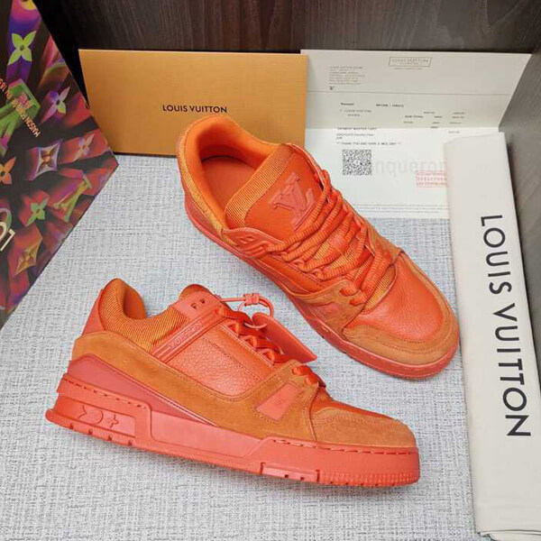 ルイヴィトンスーパーコピー  スニーカー Trainers Orange Virgil AblohM690A73